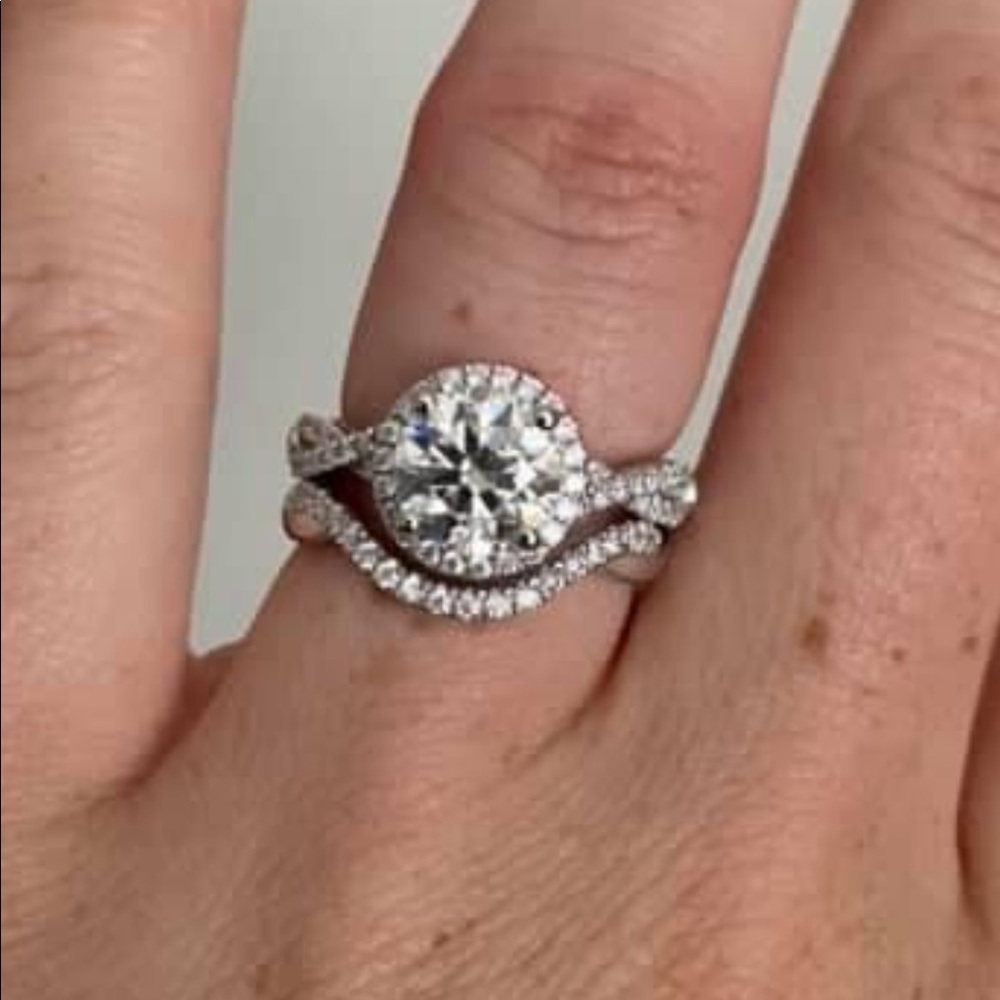 DovEggs Moissanite Engagement Ring